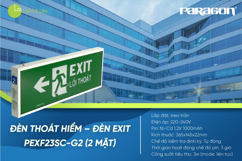 Đèn Exit PEXF23SC-G2