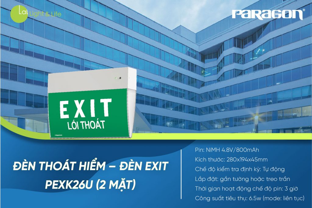 Đèn Exit PEXK26U